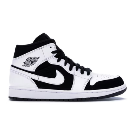 Jordan 1 Mid White Black