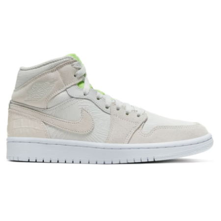 Jordan 1 Mid Vast Grey Ghost Green (Women's)