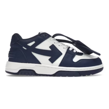 OFF-WHITE Out Of Office "OOO" Low Tops Dark Blue White