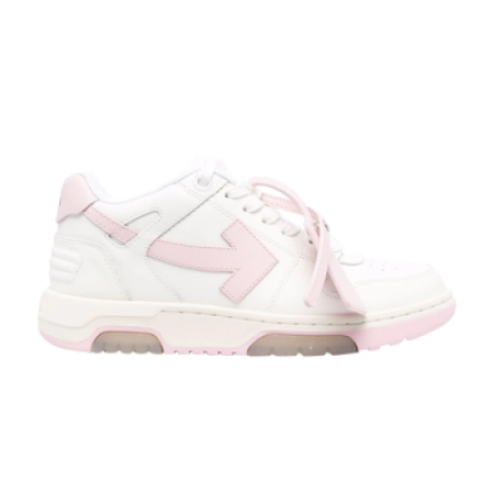 OFF-WHITE Out Of Office "OOO" Low Tops White Pink (Women's)