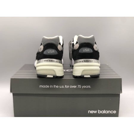 New Balance 992 Black Grey Suede