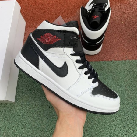 Jordan 1 Mid Reverse Black Toe (Women's)