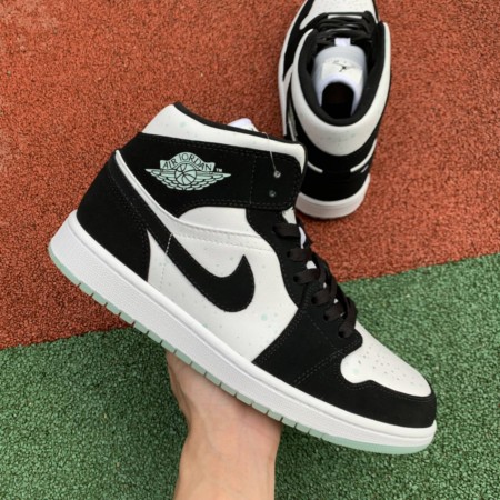 Jordan 1 Mid White Black Teal Tint (GS)