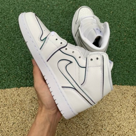 Jordan 1 Mid Iridescent Reflective White (Women's)