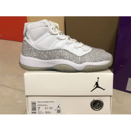 Jordan 11 Retro White Metallic Silver (Women's)