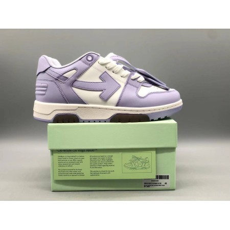 OFF-WHITE Out Of Office Calf Leather White Lilac (Women's)