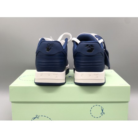 OFF-WHITE Out Of Office "OOO" Low Tops Dark Blue White