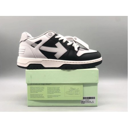 OFF-WHITE Out Of Office OOO Low Tops Light Grey Black