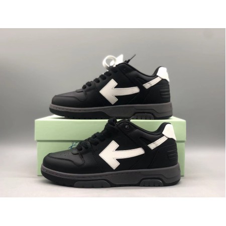 OFF-WHITE Out Of Office OOO Low Tops Black Gray White SS22