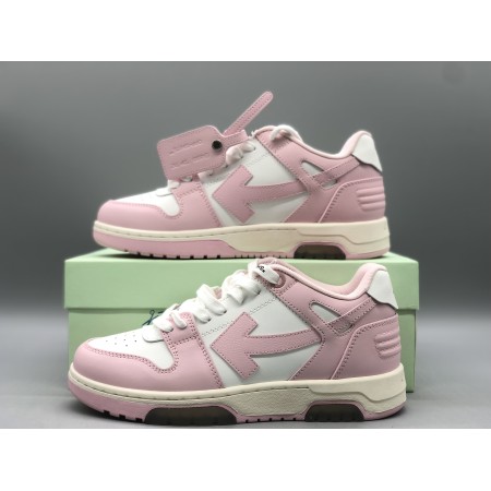 OFF-WHITE Out Of Office "OOO" Low Tops White Pink (Women's)
