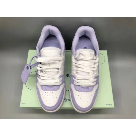 OFF-WHITE Out Of Office Calf Leather White Lilac (Women's)