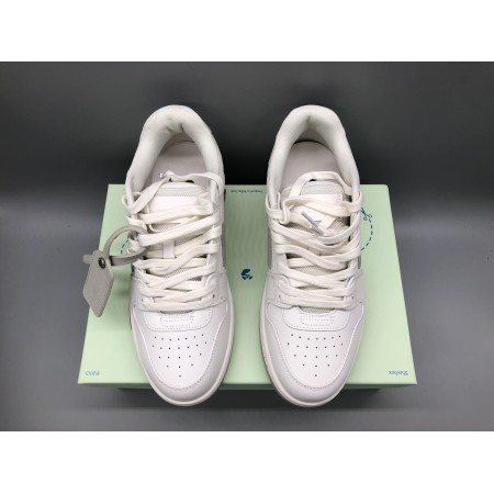 OFF-WHITE Out Of Office OOO Low Tops White Beige