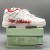 OFF-WHITE Out Of Office "OOO" Low Tops For Walking White White Red FW21