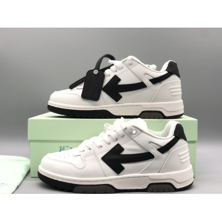 OFF-WHITE Out Of Office OOO 30 MM Low Tops Black White Blue